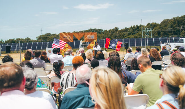 Panola County, MS Solar Farm Flip the Switch Event - Showing the Crowd