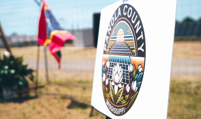 Panola County, MS Solar Farm Flip the Switch Event - Showing the New Panola County Logo